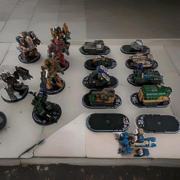 WizKids Mech Warrior Dark‎ Age Lot Mechwarrior Miniatures Figures Minifigs Vtg